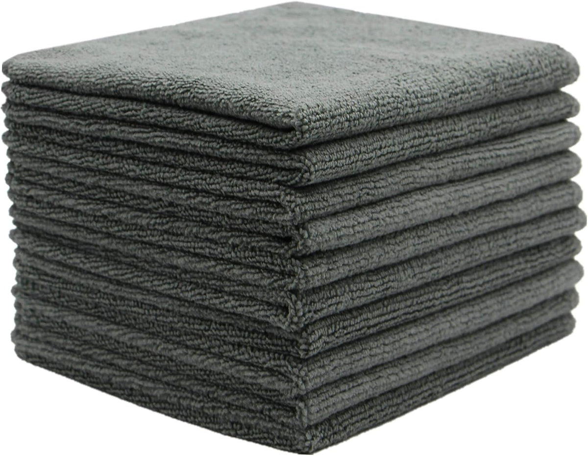 Detailing Microfiber Cloths, 12 X 12 In, 10-Pack