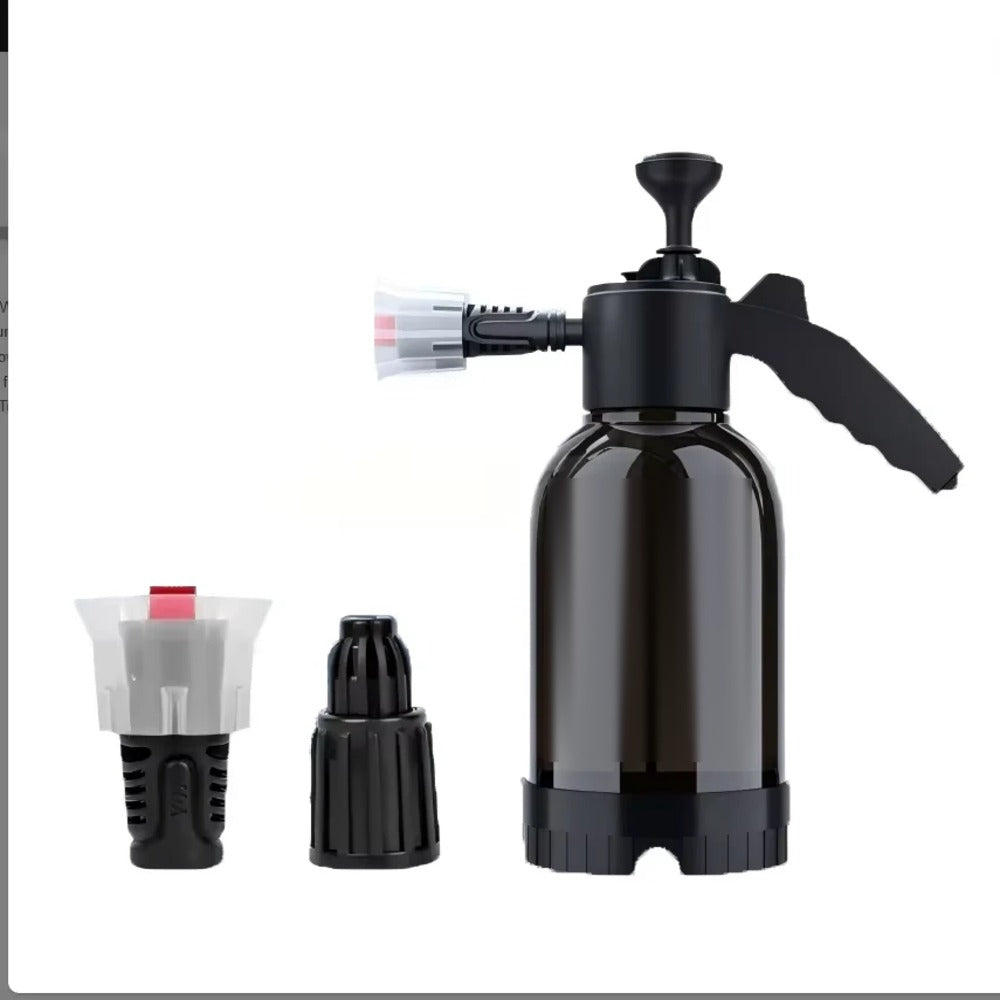 2L hand-pump foam sprayer with foam, spray and jet nozzles