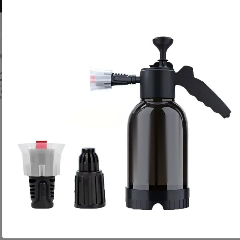 2L hand-pump foam sprayer with foam, spray and jet nozzles