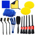 15-Piece Boar Hair Interior Detailing Brush Set