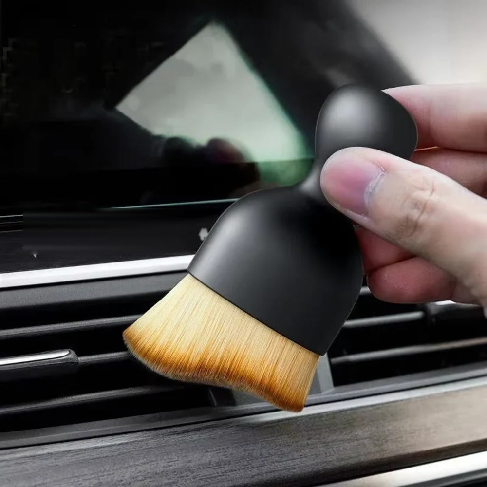 Soft detailing brush cleaning car vent slats