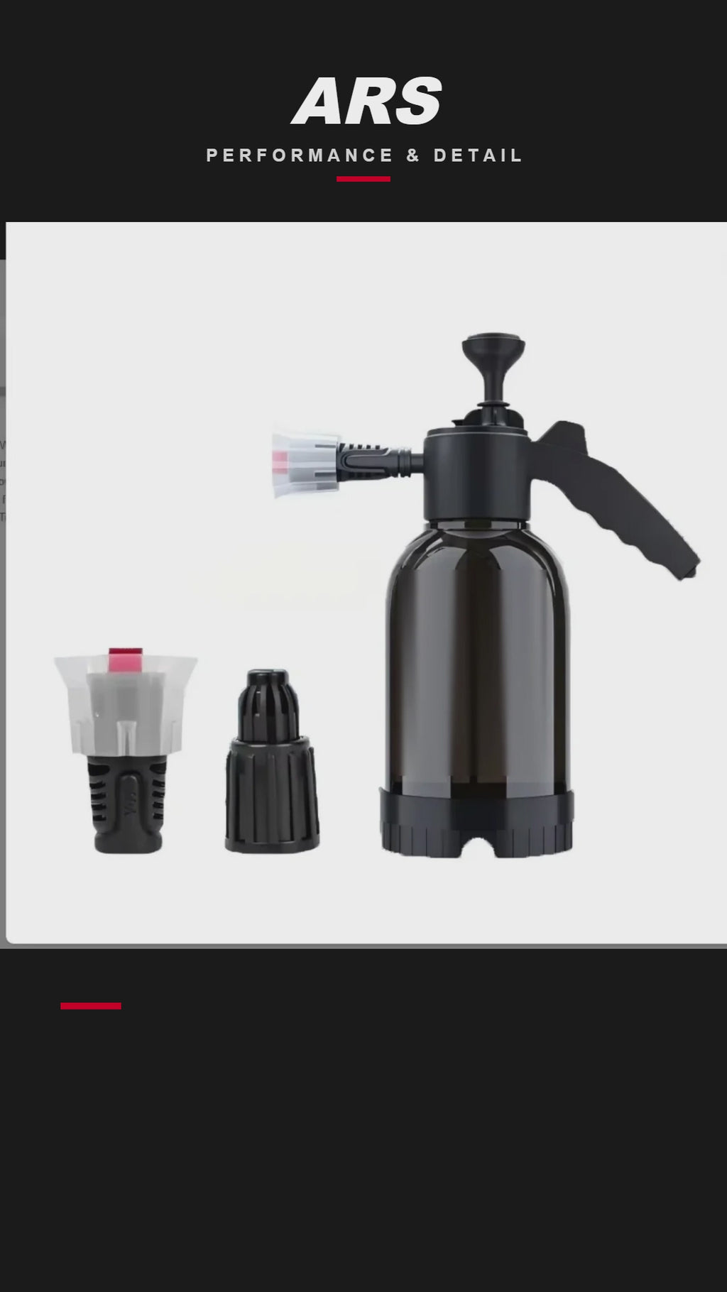 Foam sprayer video: foam first, then wash