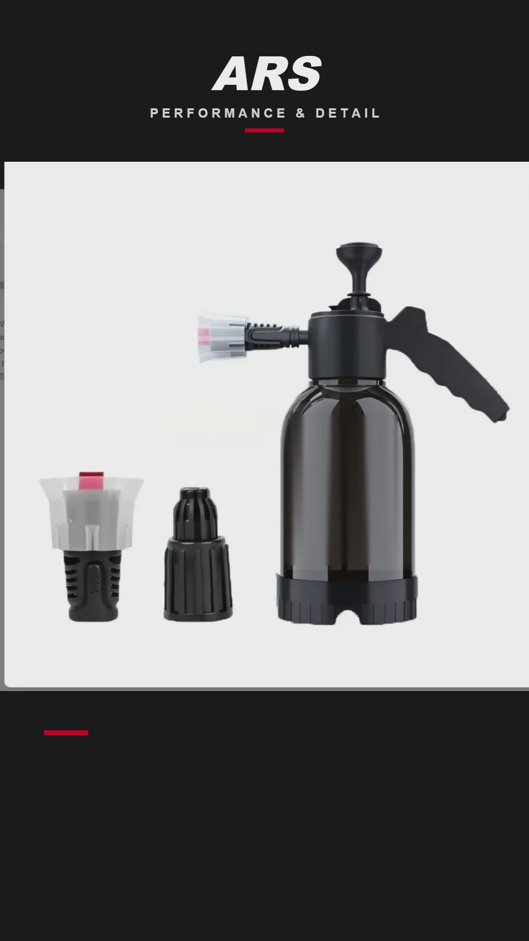 Foam sprayer video: foam first, then wash